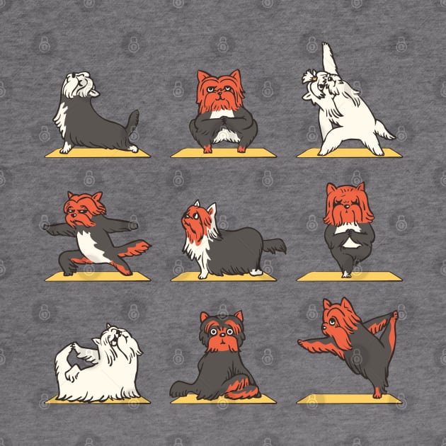 Yorkshire Terrier Yoga by huebucket